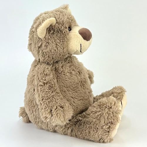 Elefantasie Stofftier Teddy Bär Geschenk mit Namen und Geburtsdatum Plüschteddy braun personalisierbar 30cm