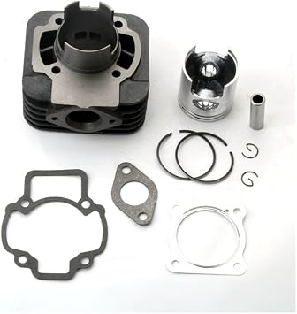 Bore Cylinder Kit Compatible with Piaggio 50 Fly Free Dt Typhoon Zip 50cc AC 2 Stroke 47mm 70cc