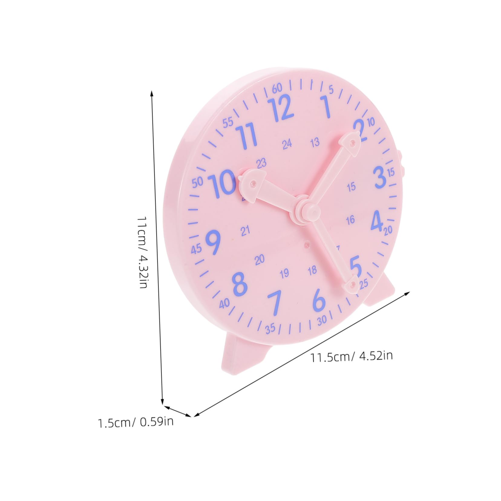 ifundom Educational Telling Clock Model Fun Pink Classroom Teaching Tool for Enhances Awareness and Management Skills for Homeschool and School Use