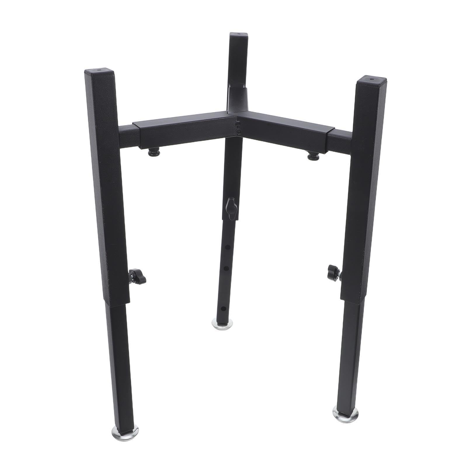 Estante Elevado para Cuencos de Perros con Ajuste de 23 a 38cm Negro