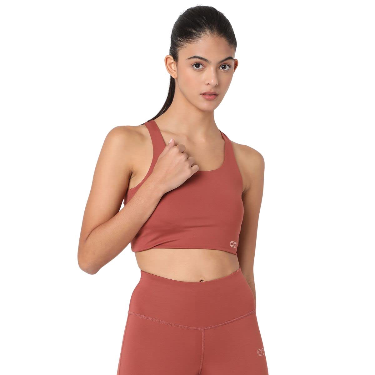 High Impact Action Bra with Clasp Marsala-image-21