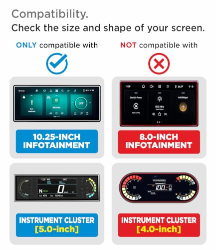 Image of SPARTAN SHIELD [2 PACK] Screen Guard For TATA TIAGO 2026 Facelift || Creative & Creative+ || 10.25 Inch Infotainment Touchscreen + 5 Inch Instrment Cluster Protector | Anti Scratch | Water Resistant | HD Clear | High Touch Sensitivity | TataTiago 9H Car Display Accessories 2026+ [Not Tempered Glass]