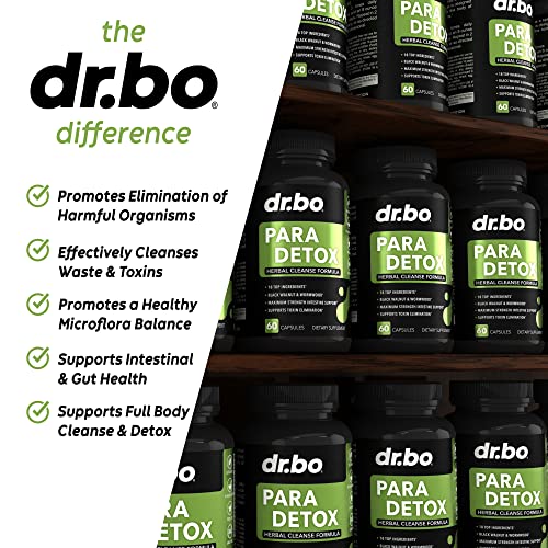 Para Cleanse Human Detox Guard - Intestinal Pills Support For Humans - Pro Gut Health Intestine Supplement Anti Complex For Adults & Kids - Herbal Wormwood Black Walnut Complex & Cloves - 60 Capsules #TOP2