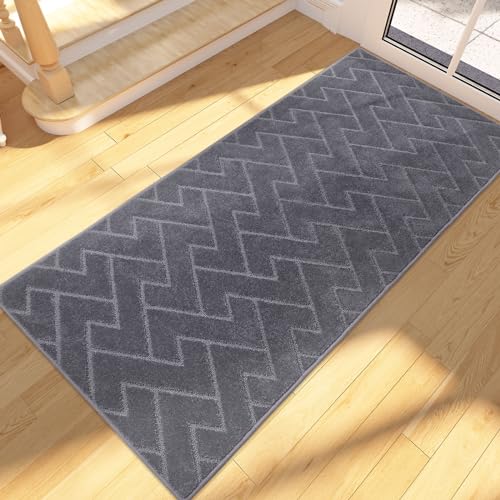 FCSDETAIL Dirt Trapper Indoor Door Mat 60 x 150 cm, Machine Washable Entrance Rug, Dog Doormat