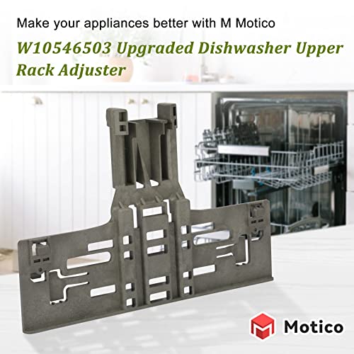 UPGRADED WPW10546503 W10546503 Dishwasher Top Rack Adjuster Parts with W10195840 & W10195839 & W10250160 Upper Parts Replacement for KitchenAid Kenmore Maytag Whirlpool Dishwasher Parts (8 Packs) - Thumbnail 6