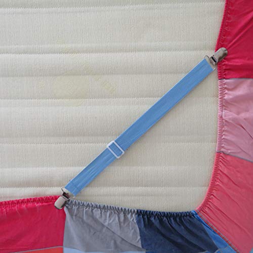 Ouyatoyu 12Pcs Bed Sheet Holders Clips, Sheet Band Straps Elastic Adjustable Sheet Fasteners Grippers Suspenders Mattress Cover Holder Fasteners #TOP5