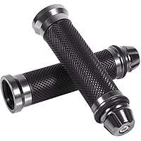 Poignées Universelles De Moto En Aluminium CNC Et Caoutchouc, Guidon Rouge, Bleu, Or, Pour Scooter, E-bike, Hurbike, 7/8 Pouces, 22mm, 2 Pièces