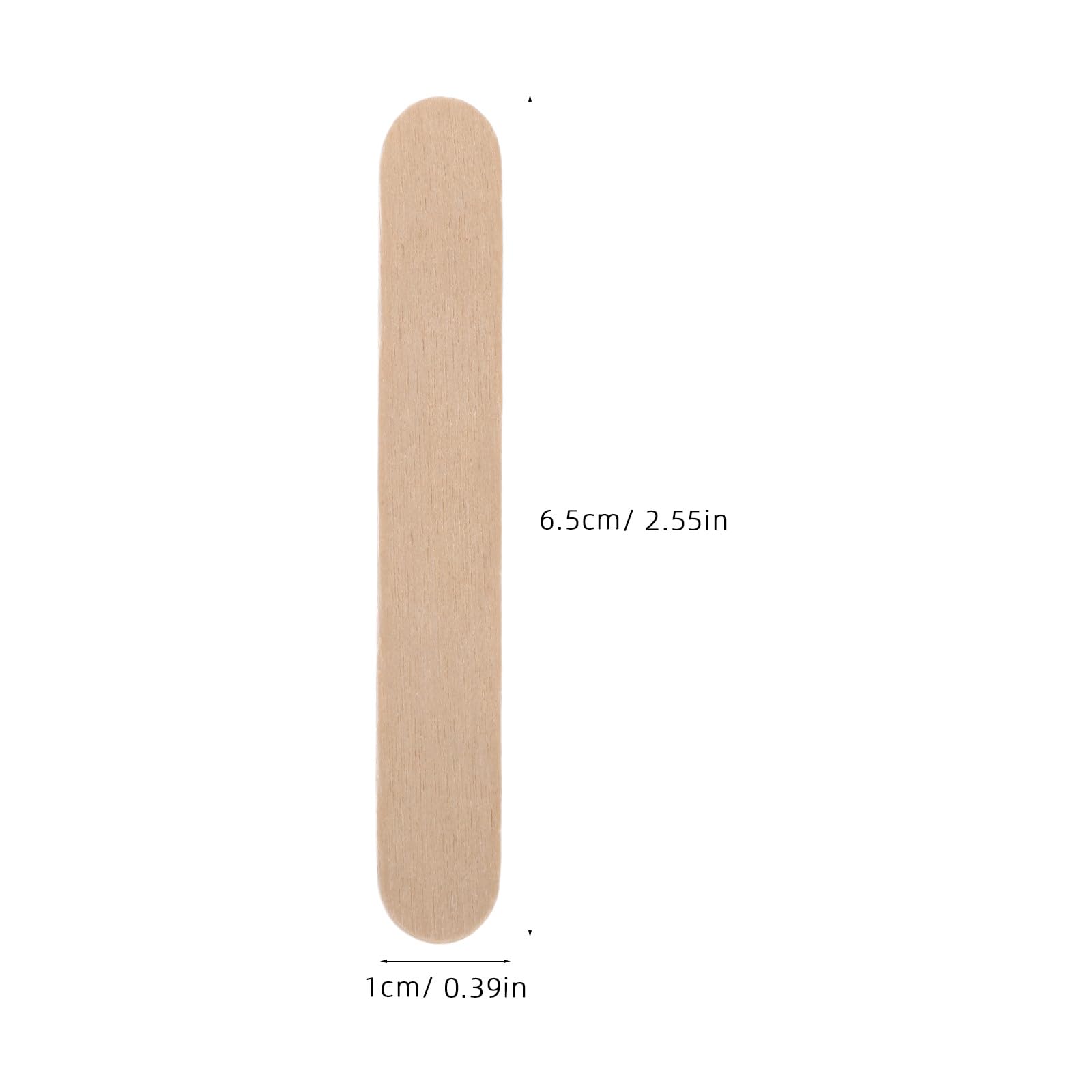 STOBAZA Palitos de Madera Natural para Manualidades 1000 Unidades 65X10X2 MM Palitos de Helado para Proyectos de Arte Escolares y Bricolaje Seguros
