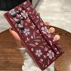 Wine Red Butterfly Floral