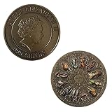 Eastuy Queen Elizabeth II Sammlermünzen Britische Königin Elizabeth II Original Britische Münzen Queen Elizabeth Gedenk Münze Rundes Medaillon Queen Elizabeth II Souvenir Geschenk