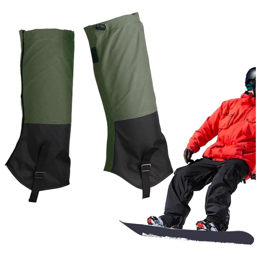 de Senderismo con Polainas Impermeables, Polainas Anti Serpientes Ajustables, Envolturas para Piernas, Protección Mordeduras de Serpiente, Cubiertas para Botas de Nieve y Senderism