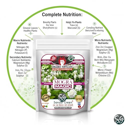 Sansar Green Mogra Magic Powder Fertilizer For Your Mogra Plant (900 Gm)