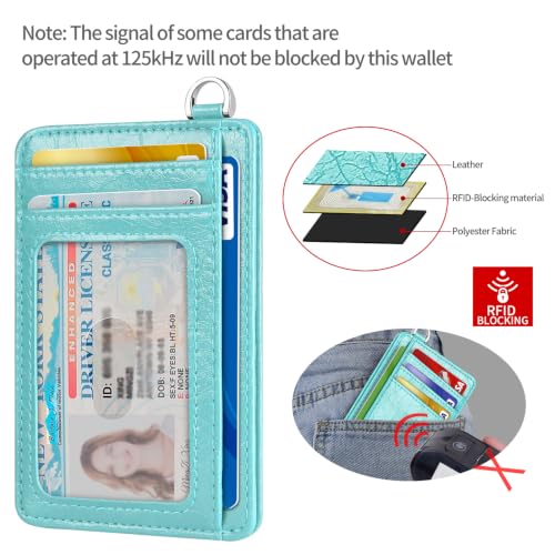 Image of Slim Minimalist Front Pocket Wallet, RFID Blocking Credit Card Holder Wallet with Integrated D-Shackle for Men Women