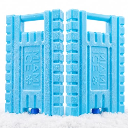 Image of Miami Ice Reusable XL Cooler Ice Pack (12 inchx9 inch) | Replaces 7 lbs of Ice, Stays Cold 24-48 Hours, BPA-Free, Built-in Handle, Large Frozen Ice Packs for Cooler