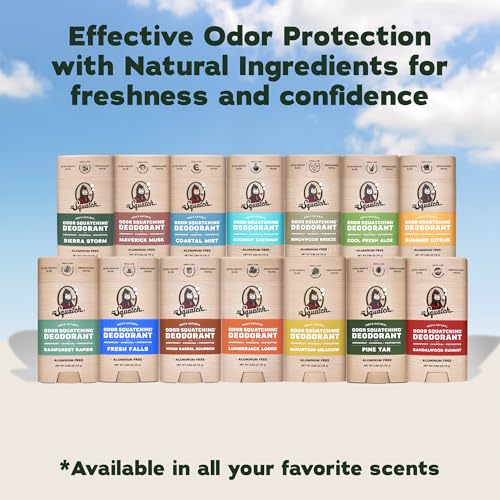 Dr. Squatch Natural Men’s Deodorant – Aluminum Free Natural Deodorant Men with Charcoal & Postbiotics for 72-Hour Odor Protection – Alpine Sage + Fresh Falls, 2.65oz Stick (2-Pack) - image 8