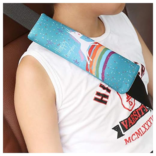 Seat Belt Cover for Kids,2 Pack Car Seatbelt Covers Shoulder Comfort Pad for Toddler Carseat,Cute Universal Seat Strap Cushion Pads for Adults,Child,Baby Girls,Gift for Christmas New Year (Unicorn)