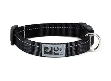 RC Pet Products 3/4 Inch Primary Collection Adjustable Dog Collar, Small, Black