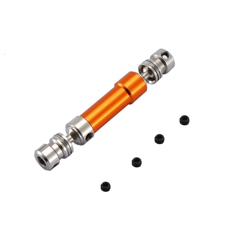 DYTWXG Set Albero di Trasmissione Posteriore in Metallo CVD per WLtoys 12428 12429 1/12 RC Car Crawler Short Course Truck Upgrade Parti Hop-Up S270 (Color : Orange)