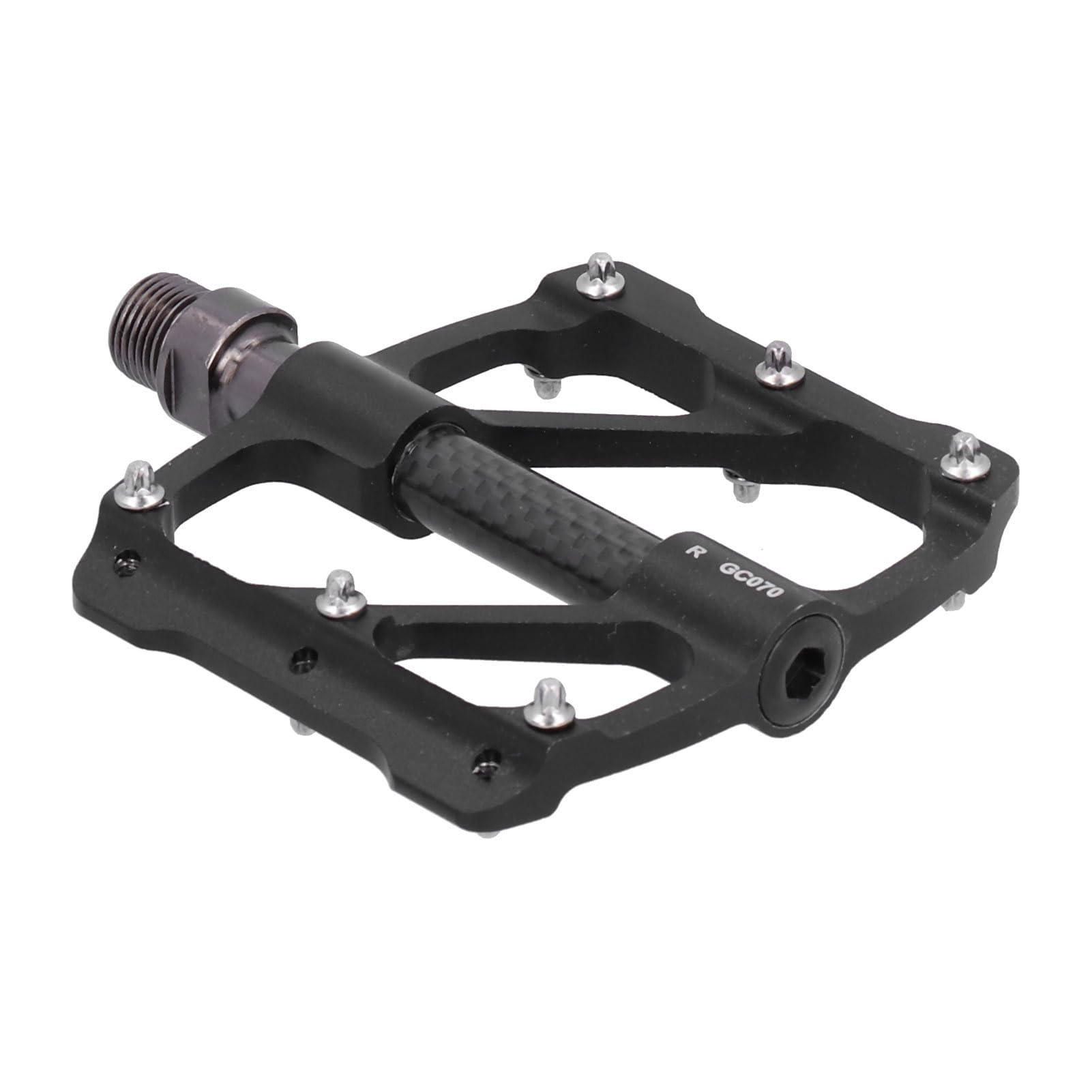 Pedales de Bicicleta con 3 Rodamientos, Pedales Ligeros de Aleación de Aluminio para Montaña/Carretera para Mayor Estabilidad y Agarre, 1 par