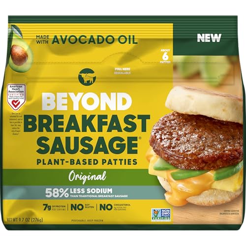 Beyond Meat Breakfast Sausage Plant-Based Patties, Original, 9.7 oz