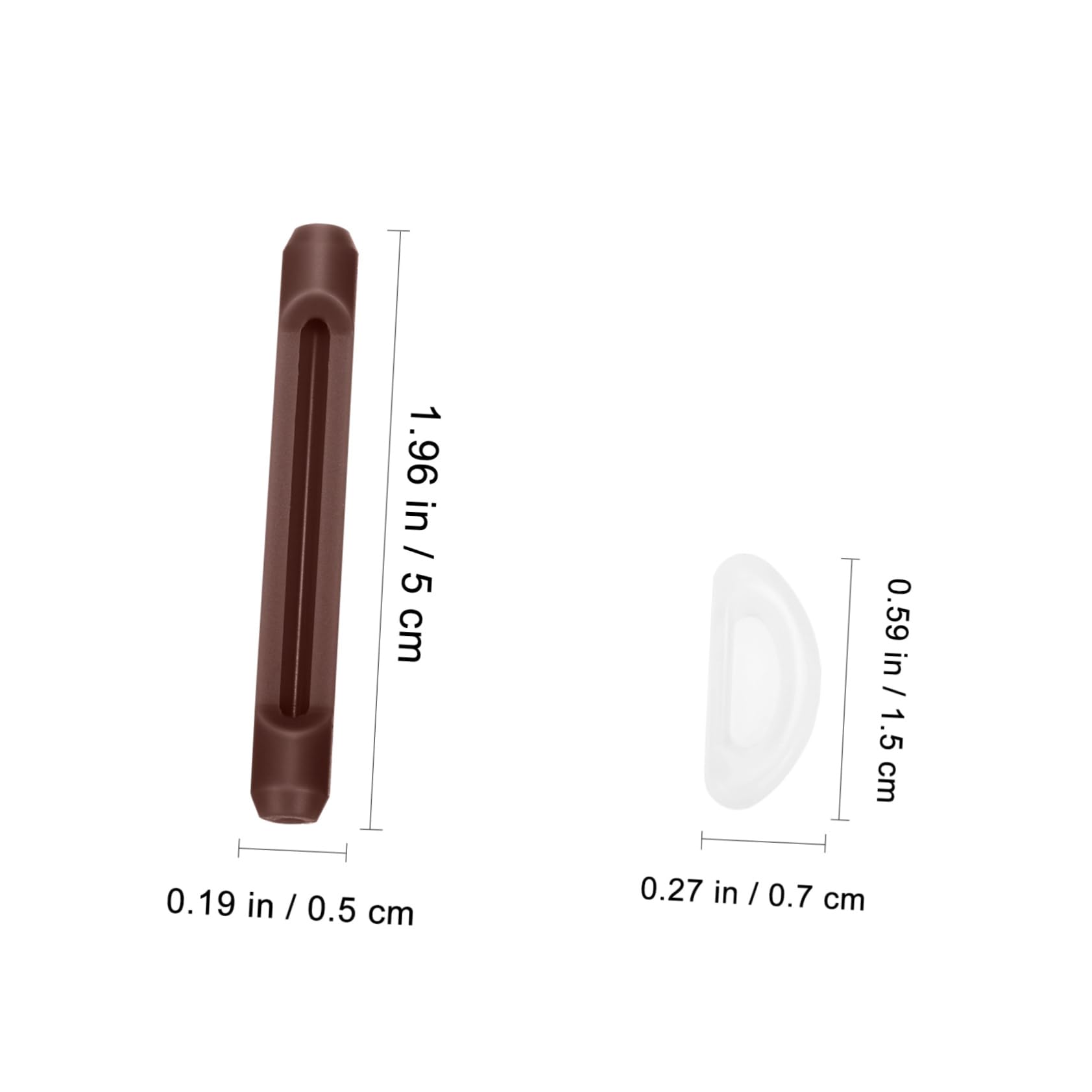 UKCOCO 5 Sets Silikon-nasenpads für Brillen Bequeme Brillenbeine – für Sonnenbrillen Weiches Material Paar X 5