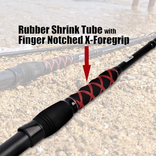 Fiblink Caña de Pescar Surf Spinning de Fibra de Carbono 2 piezas 9 pies miniatura 3