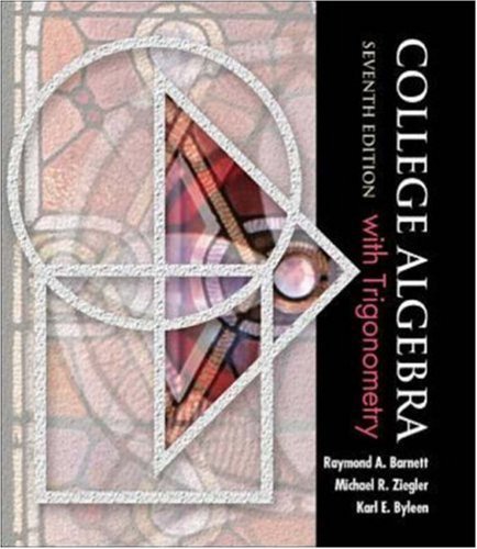 College Algebra with Trigonometry with Smart CD (Mac) Hardcover – 1 Aug. 2000