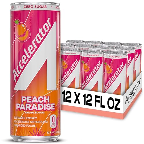 Accelerator Ashwagandha, Coq10 & Green Tea Drinks, several flavors, 12oz, 12 cans