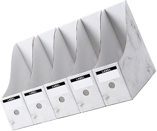 Miniatura 6 de 5pcs Document Rack File Holder Simple Desktop Storage Organizer Practical Office Desk Tray for Letters Magazines and File Folders with Creative