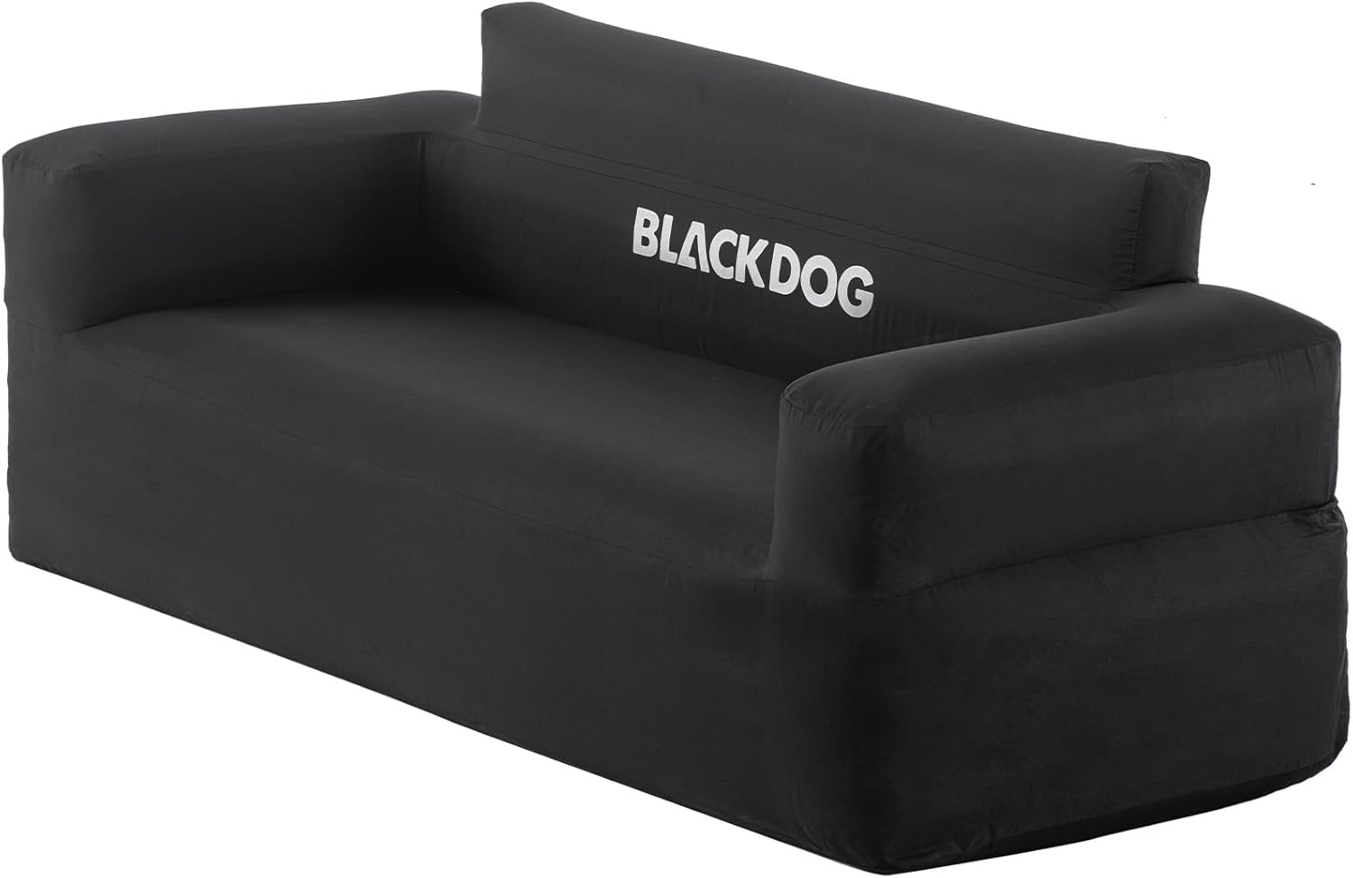 BLACKDOG 2-Person Inflatable Camping Sofa with Built-in Rechargeable Pump, 660lbs Heavy Duty Air Couch, Portable 300D Oxford Fabric Blow Up Loveseat for Outdoors, Backyard, Beach & Indoor Lounge