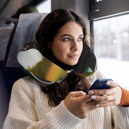 Almohada de espuma viscoelástica para viaje tamaño mediano miniatura 6