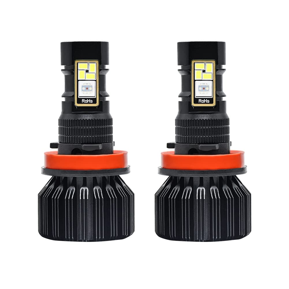 LED RGB para coche, aplicación compatible con Bluetooth, control multicolor, bombillas LED antiniebla, H8 H9 H11