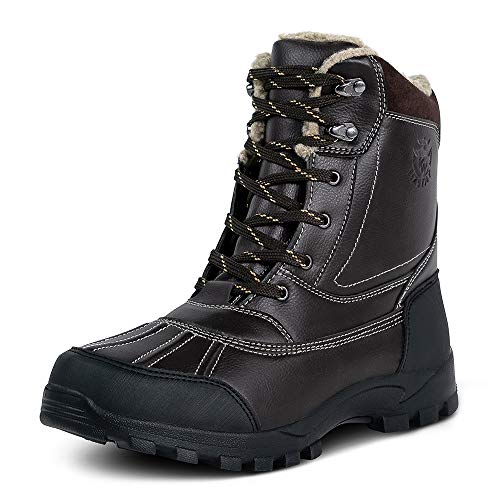 Botas de nieve impermeables para hombre,Botas de senderismo Bean Hiker caminando al tobillo