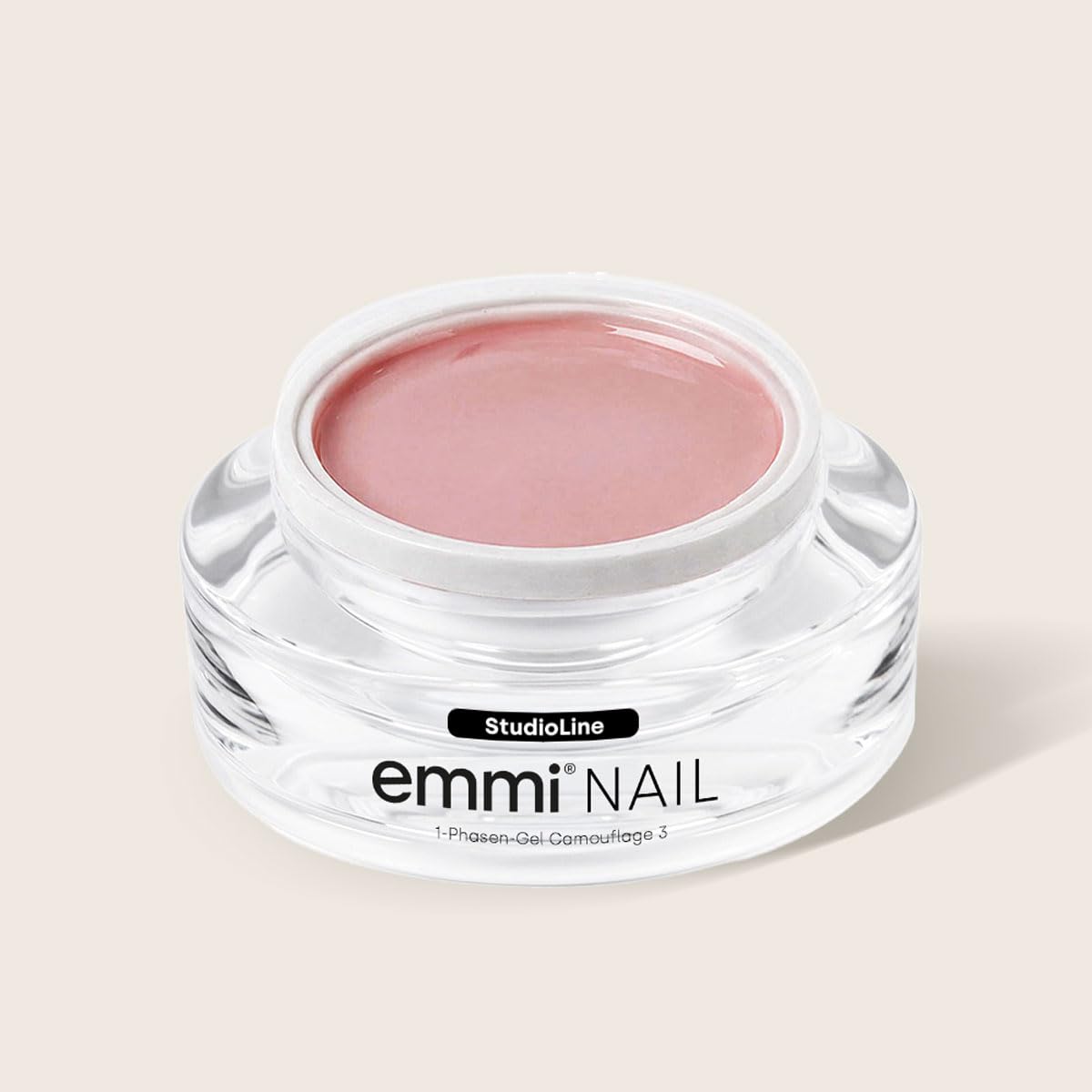 Emmi-Nail Studioline 1-Phasen-Gel Camouflage -3-15ml – LED UV All-In-One Gel – Grundierung, Aufbau & Versiegelung – Mittelviskos, selbstglättend & stark deckend – Perfekt für Gelmodellage, vegan