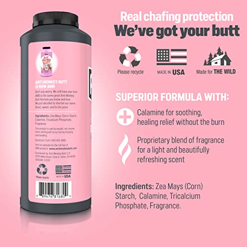Anti Monkey Butt, Lady's Body Powder With Calamine, Prevents Chafing And Absorbs Sweat, Talc Free, 8 Oz (2 Pack) #TOP4