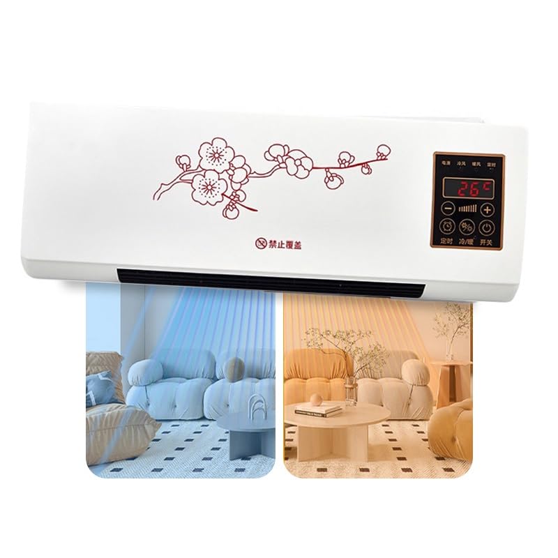 Schnelles Heizen und Kühlen, wandmontierte Klimaanlage, 2-in-1-Split-Klimaanlage, ultraleise for Schlafzimmer, Büro, energieeffizient(C)