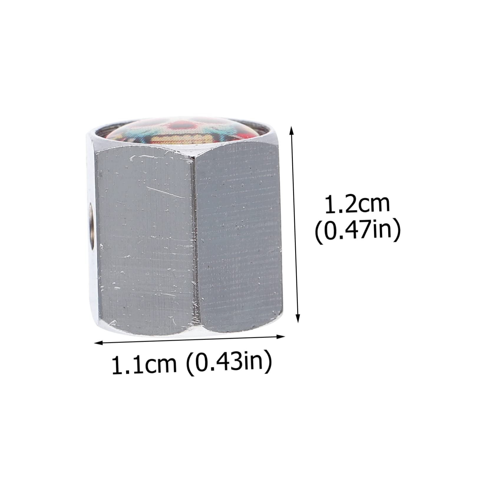 GRIRIW Set of Tire Valves Caps Bike Bikes Wheel Covers Car Valves Cover Easy Install Valve Stem Covers Copper Material for Use