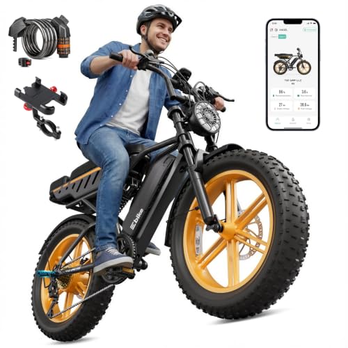 Image of TS TST GRP LLC Electric Bike for Adults, 20 inch x4.0 Fat Tire Retro E Bike | 1500W Peak Motor,Removable 48V 15Ah Battery,Range 65 Miles,Ebike with Suspension,for Commuting,Mountain,Off-Road