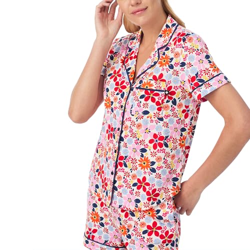 Image of kate spade new york Short Sleeve Knit Shorty Pj Set