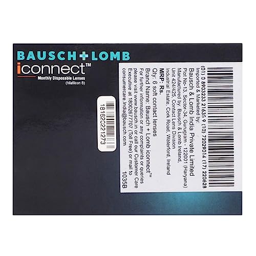 Bausch & Lomb Iconnect Monthly Disposable Contact Lens (6 Lens Pack -2.25) - Image 5
