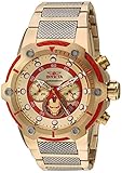 Invicta Marvel Iron Man Edition Gold Dial Chronograph Stainless Steel Men's Watch 25781