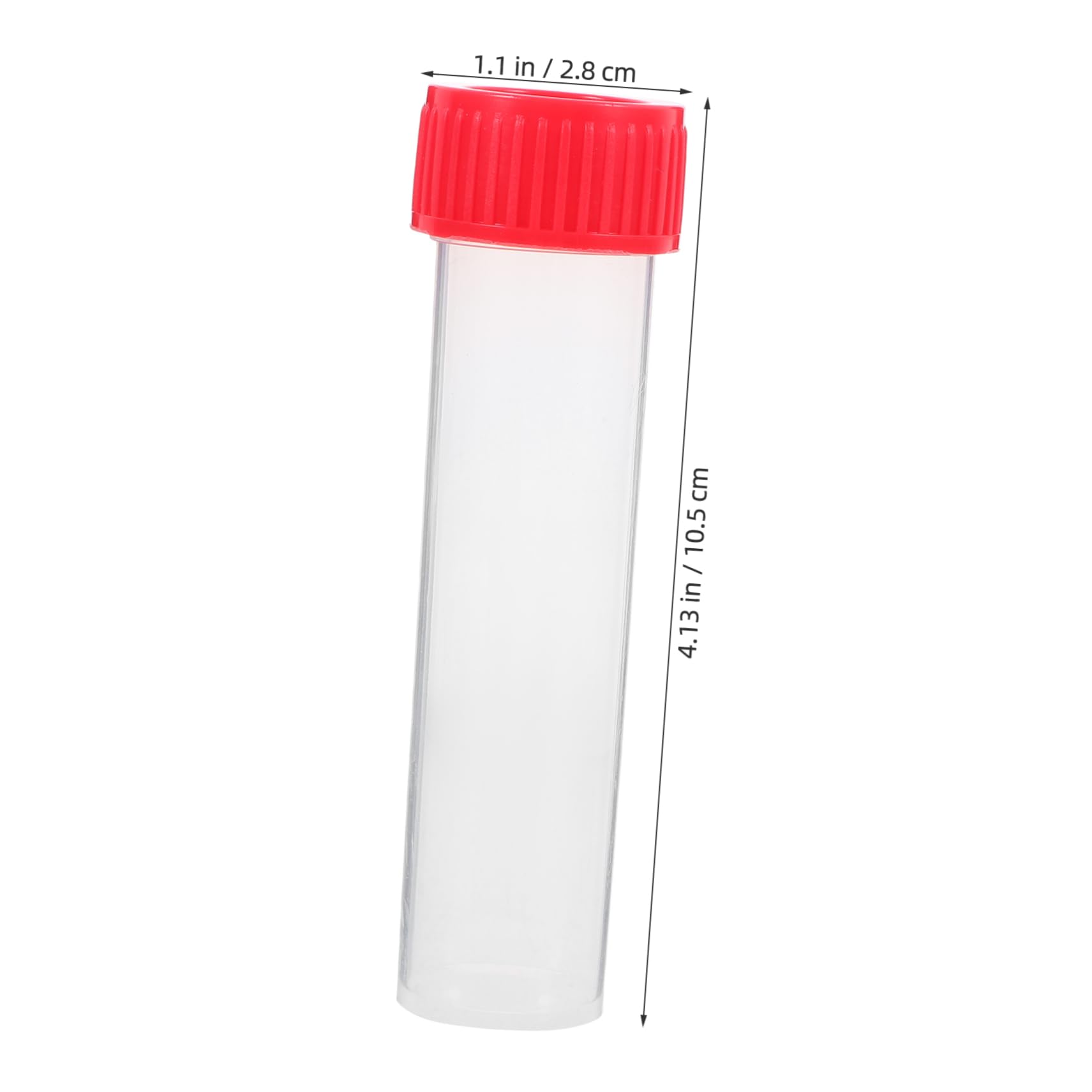STOBAZA 30 Pcs Small Plastic Sample Tubes Screw Lids Lab Storage Jars for Lab Samples