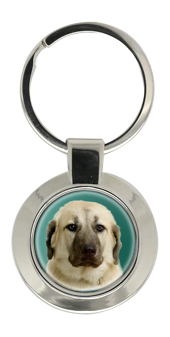 Giftshop Uk Unisex Silver Coloured Metal Anatolian Shepherd Dog Key Ring
