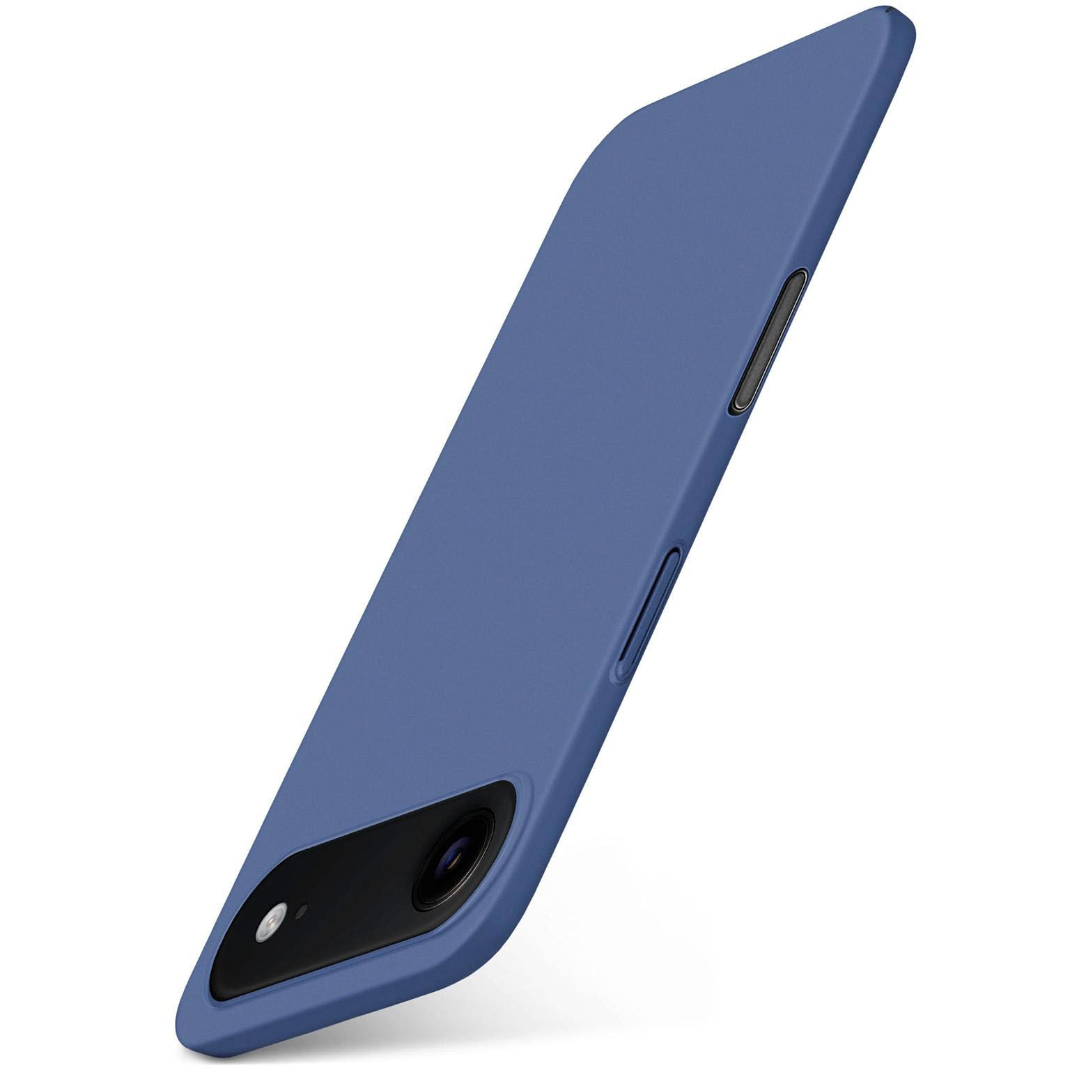 Coque iPhone Air moex Alpha rigide bleu mat ultra fine - 8