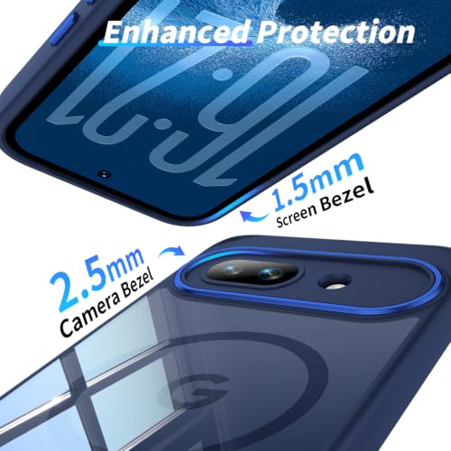 Image of Magnetic Case with Clear Back for Google Pixel 9a, Fit for MagSafe
