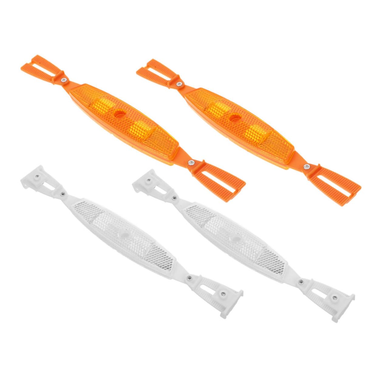 Milisten 4pcs Bike Reflectors for Adult Bicycles Durable Safety Warning Accessories for Night Riding Mountain Bikes and Racks Stylish Chic Design for Enhanced Visibility