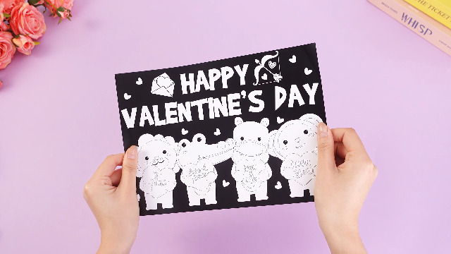 Amazon.com: Zhanmai 30 Pcs Color Your Own Valentine's Posters DIY