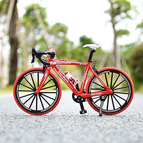 Alloy Bike Toy - The Die-Cast Cross-Country Bike Model Is Used For Various Home Decorations, Handicraft Collections. Birthday Gifts For Boys And Girls Bicycle Loversycle Lovers (Red/White) #TOP4