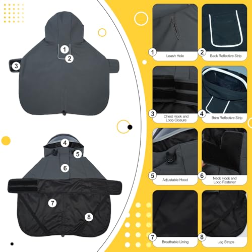 Veste de pluie pour caniche bichon imperméable sans manches