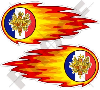 Adesivo Vinile Sicilia – Fiammeggiante E Bolide Di Fuoco, 2 Pezzi Da 12,5×5,5 Cm, Laminato Antigraffio E Resistente Alle Intemperie, Per Auto, Moto E Finestre